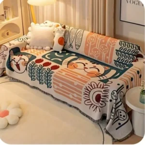 Ethnic Cat Sofa Cover