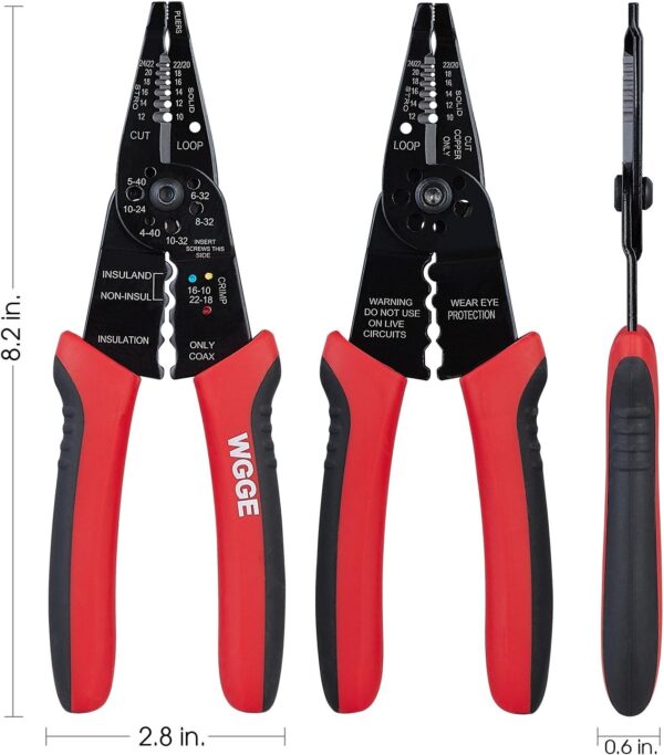 WGGE WG-015 Professional 8-inch Wire Stripper - Image 4
