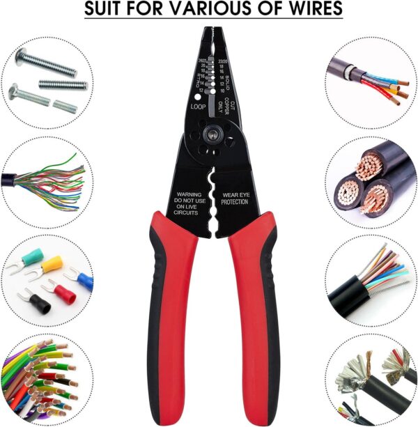WGGE WG-015 Professional 8-inch Wire Stripper - Image 8